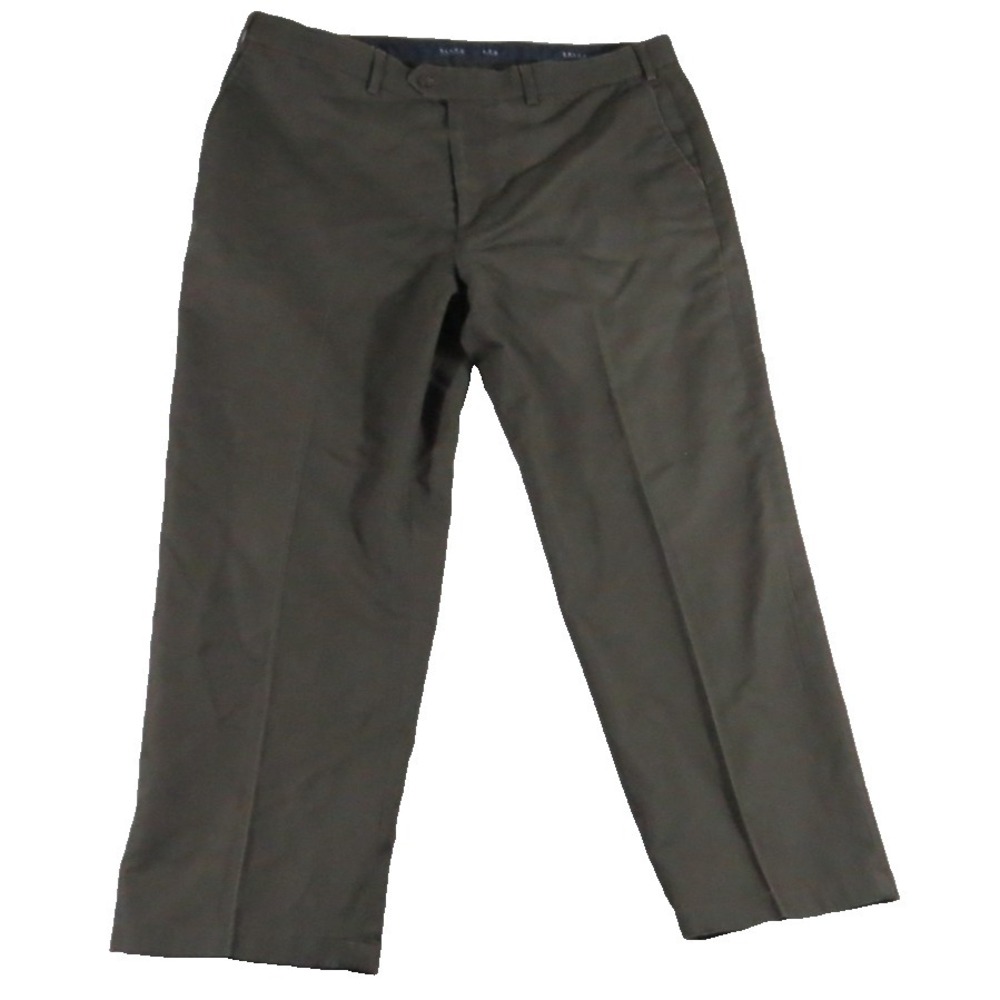 Polo Ralph Lauren Pants‎ Men 42x29 Brown Chino Flat Front Cotton Dress Trousers